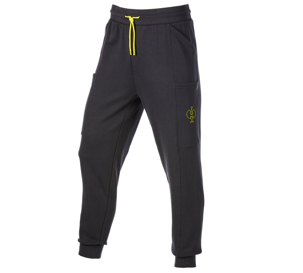 Oděvy: Teplákové kalhoty light e.s.trail + černá/acidově žlutá