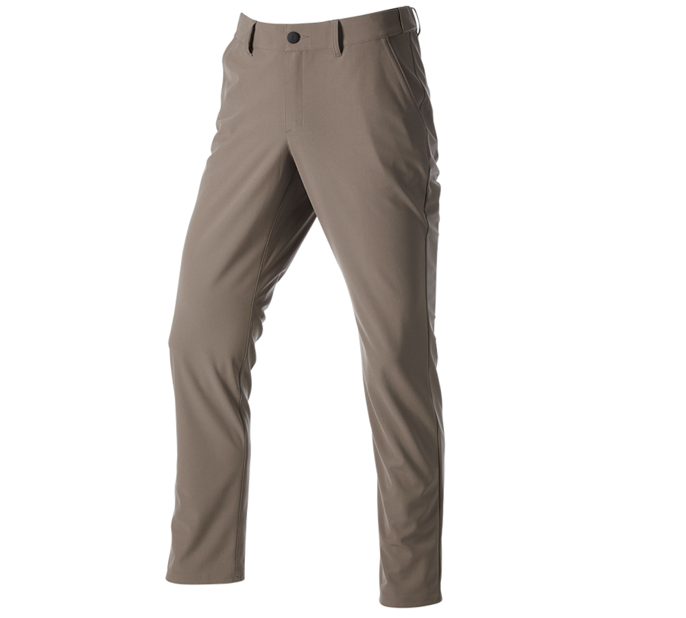 Oděvy: Pracovní kalhoty Chino e.s.work&travel + stínově hnědá