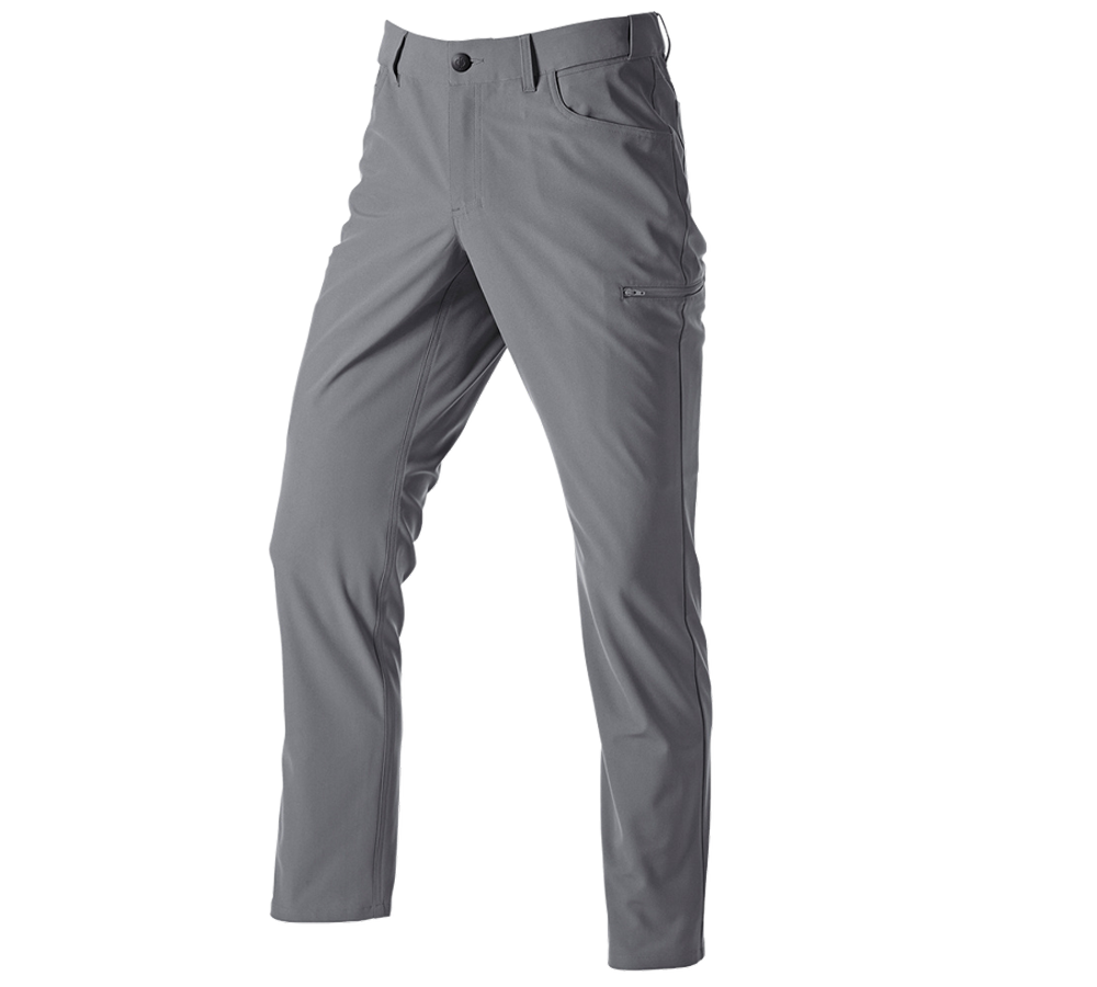 Oděvy: Pracovní kalhoty s 5 kapsami Chino e.s.work&travel + čedičově šedá