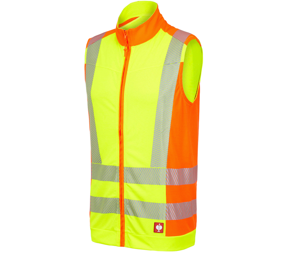 Pracovní vesty: Výstražná funkční vesta e.s.motion 2020 + výstražná žlutá/výstražná oranžová