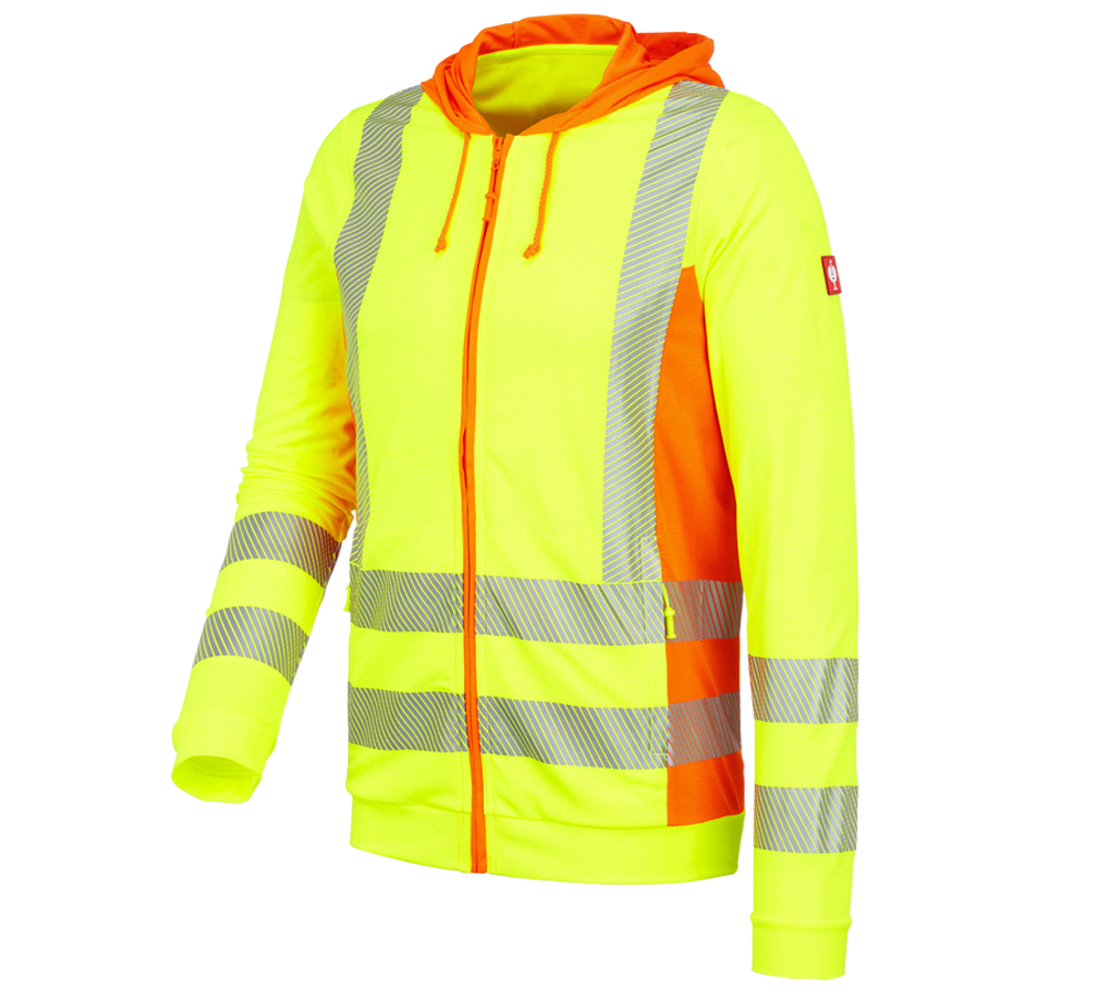 Témata: Výstražná funkční bunda s kapucí e.s.motion 2020 + výstražná žlutá/výstražná oranžová