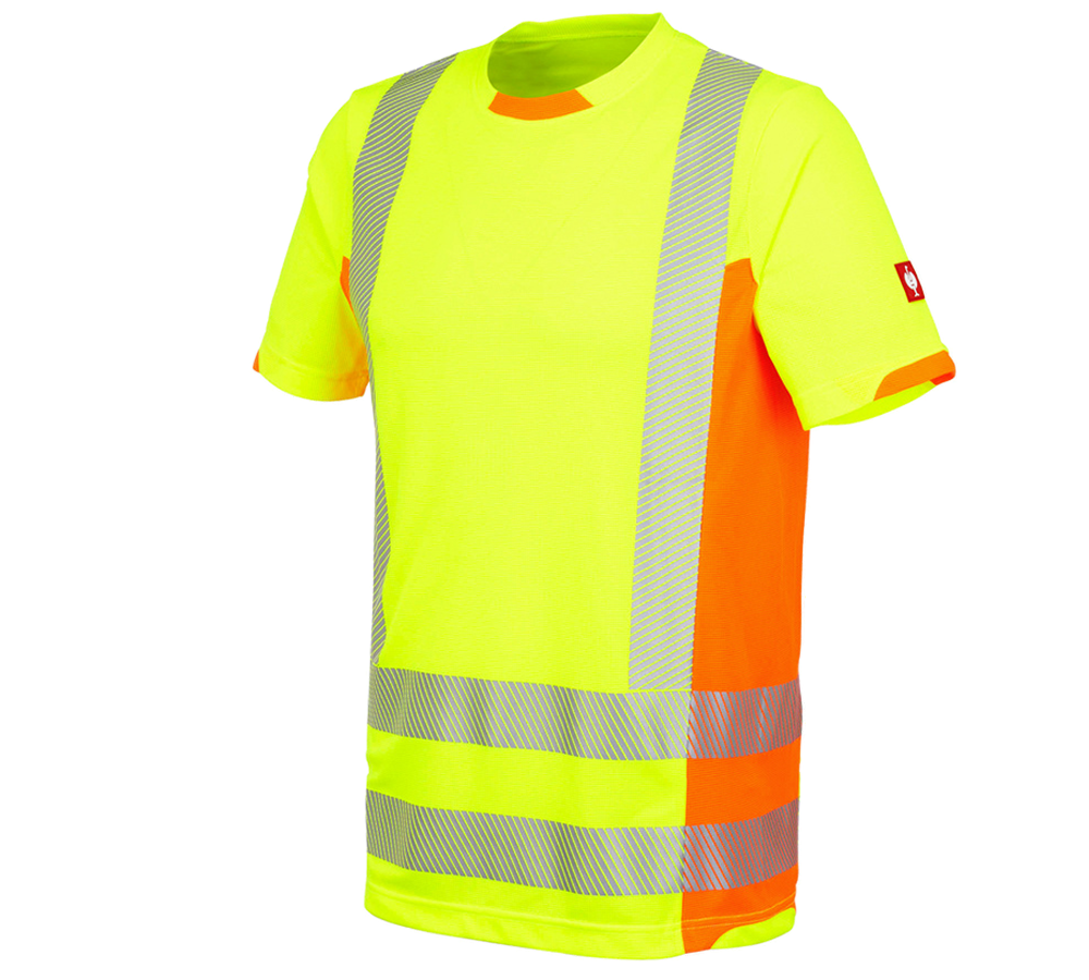 Trička, svetry & košile: Výstražné funkční tričko e.s.motion 2020 + výstražná žlutá/výstražná oranžová