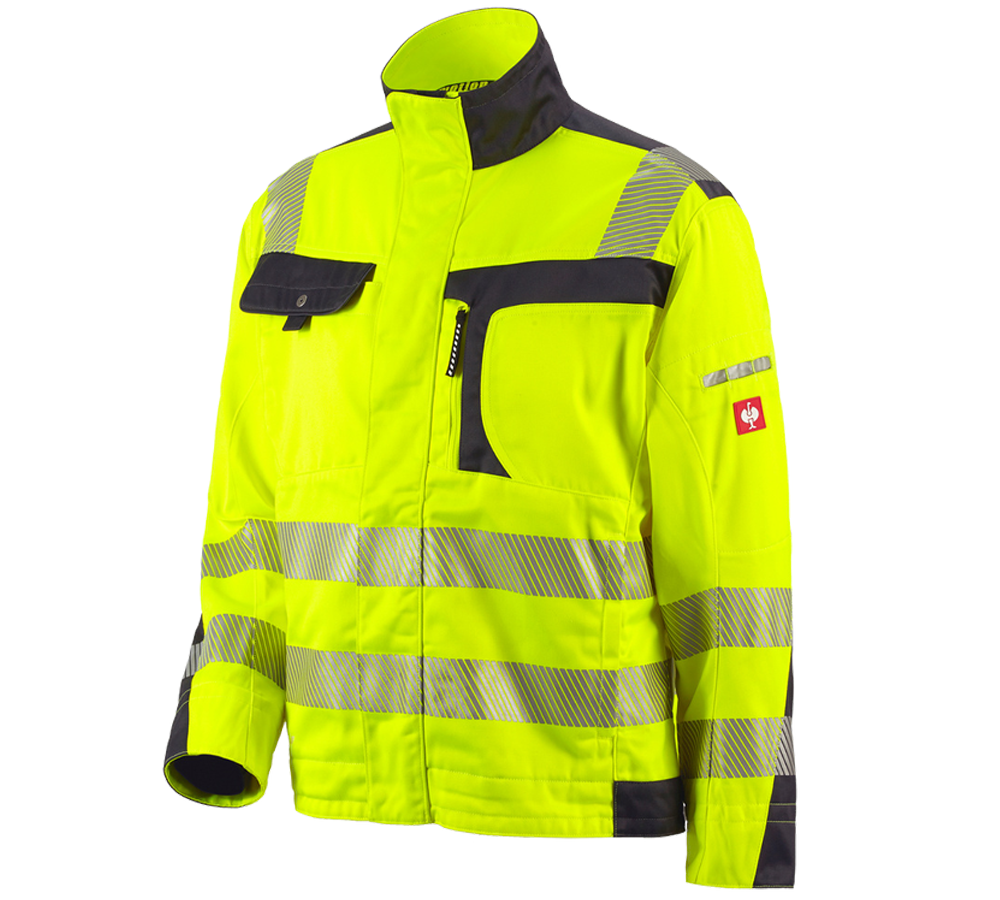 Pracovní bundy: Výstražná bunda e.s.motion + výstražná žlutá/antracit