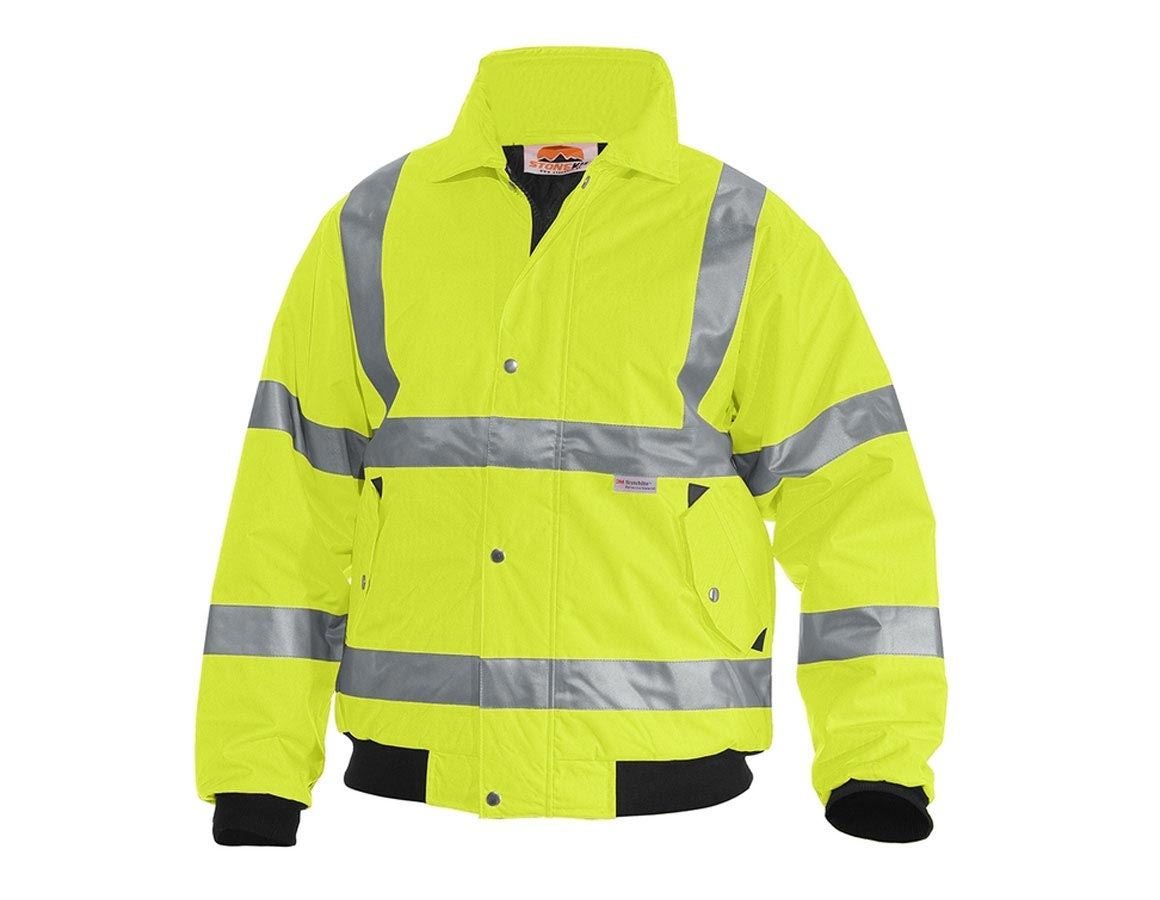 Pracovní bundy: STONEKIT Výstražná pilotní bunda + výstražná žlutá