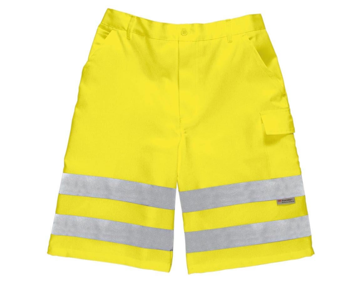 Pracovní kalhoty: Výstražné šortky + výstražná žlutá