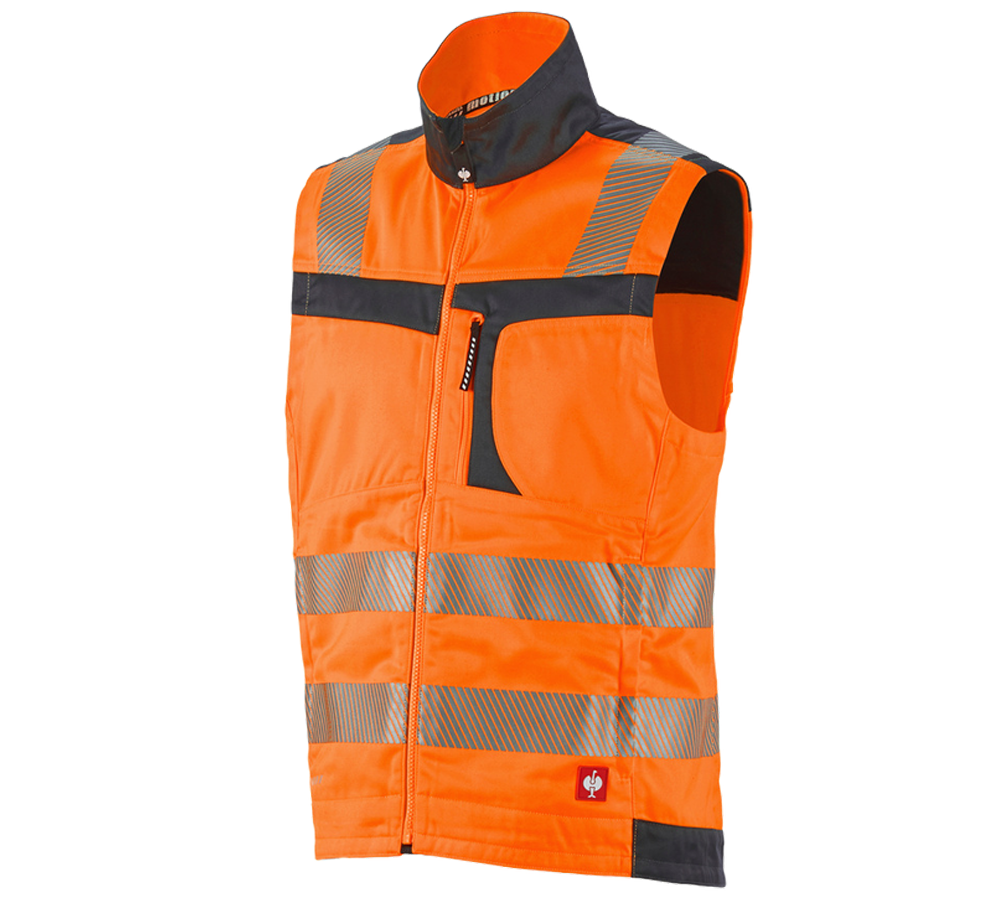 Pracovní vesty: Výstražná vesta e.s.motion + výstražná oranžová/antracit
