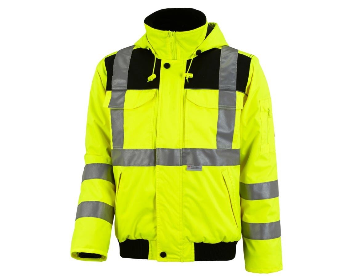 Pracovní bundy: Výstražná pilotní bunda e.s.image + výstražná žlutá