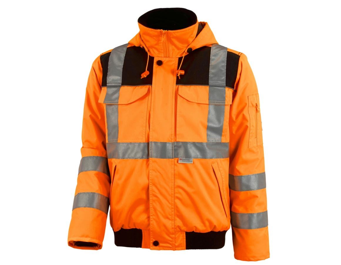 Pracovní bundy: Výstražná pilotní bunda e.s.image + výstražná oranžová