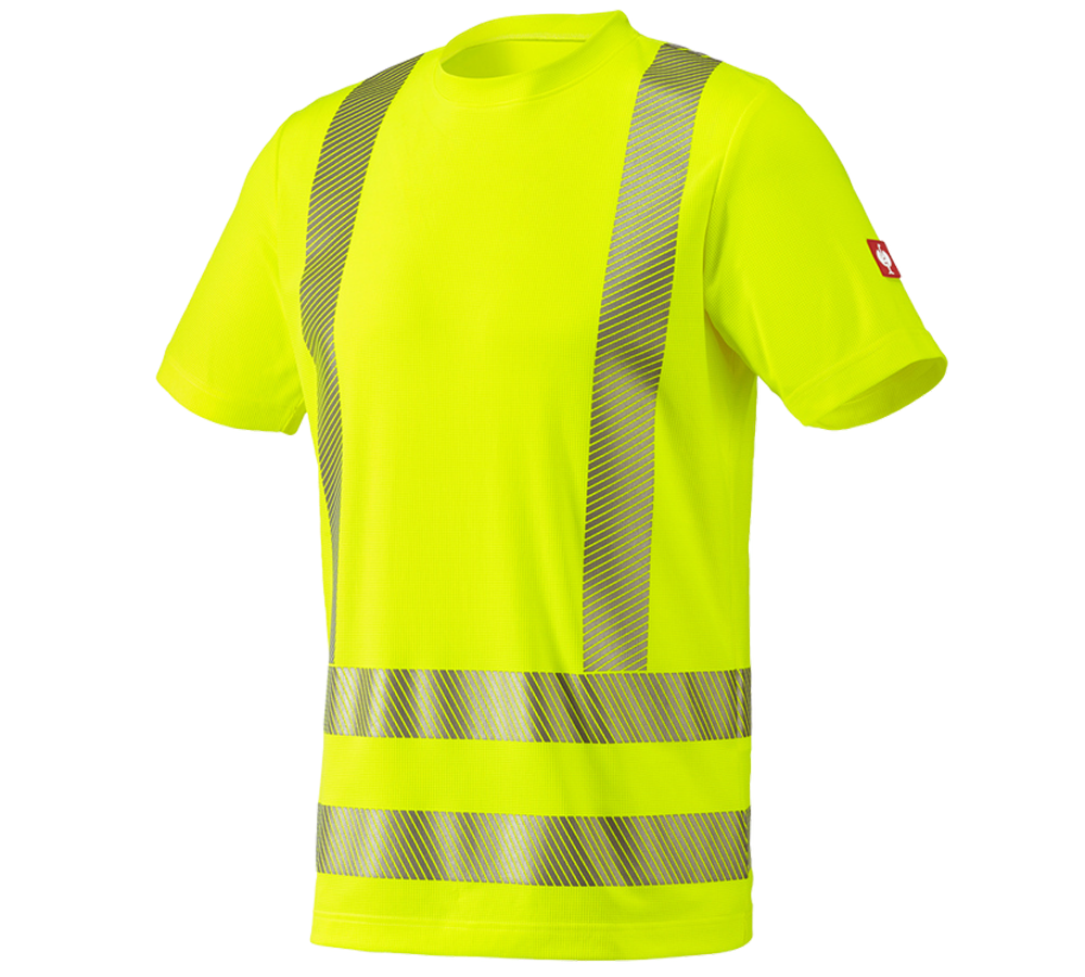 Trička, svetry & košile: e.s. Výstražné funkční tričko + výstražná žlutá
