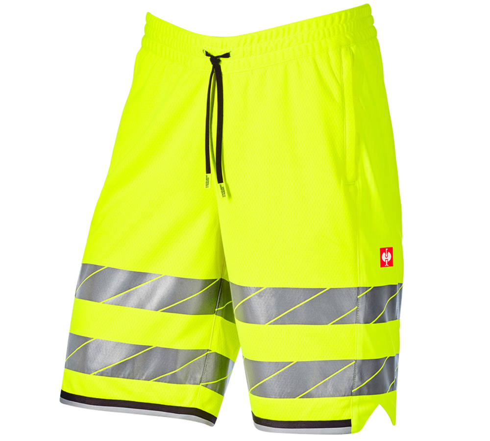 Pracovní kalhoty: Výstražné funkční šortky e.s.ambition + výstražná žlutá/antracit
