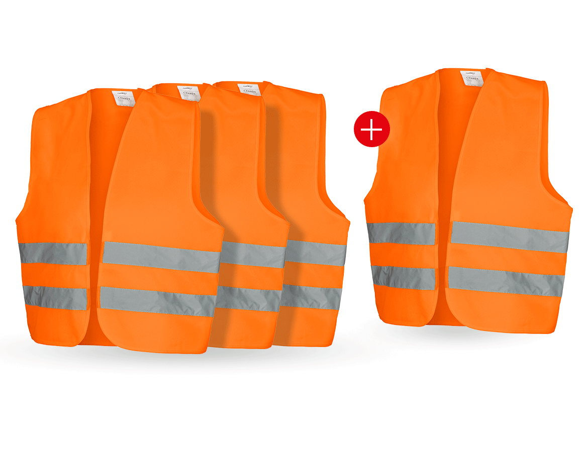 Oděvy: 4 za 3 STONEKIT Výstražná vesta Basic + výstražná oranžová