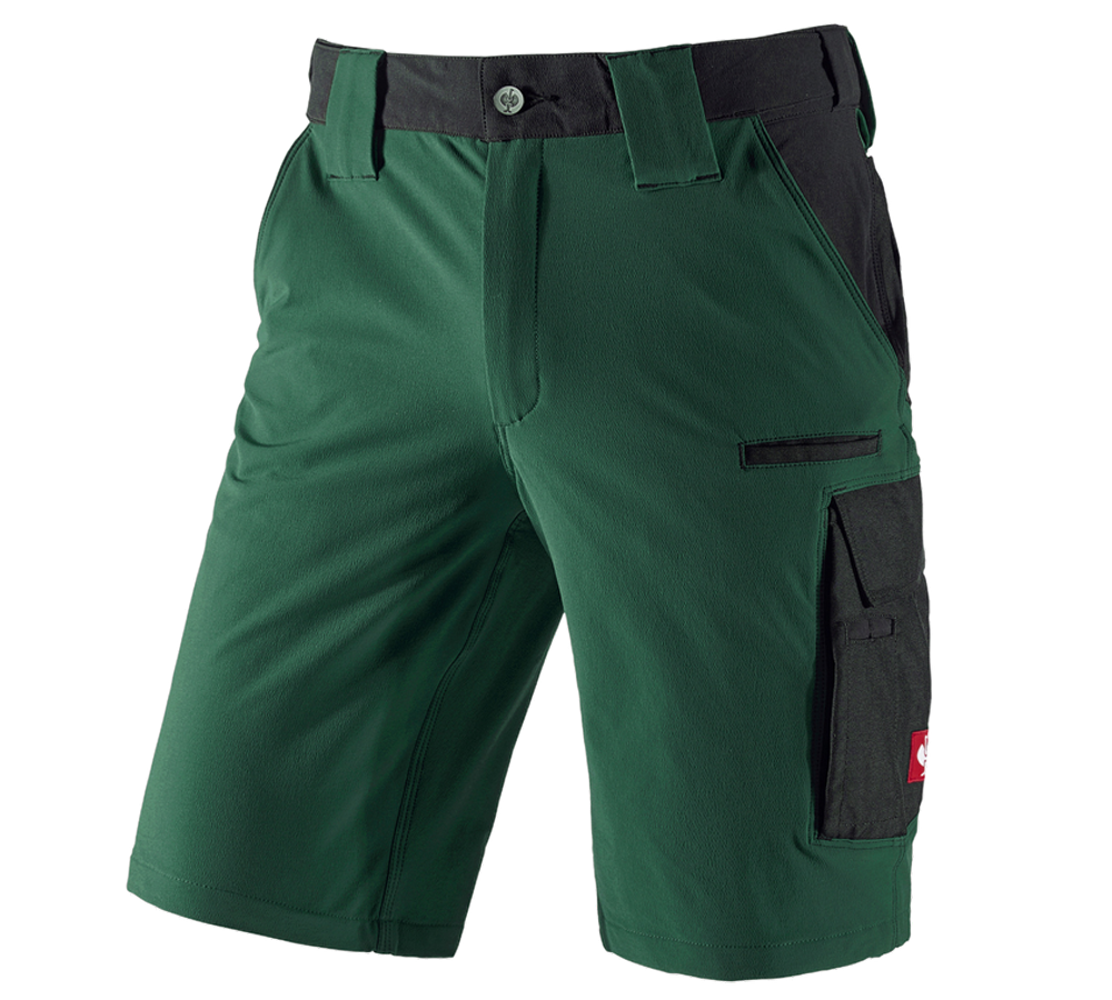 Pracovní kalhoty: Funkční short e.s.dynashield + zelená/černá