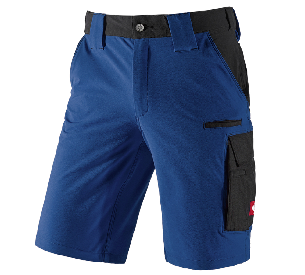 Pracovní kalhoty: Funkční short e.s.dynashield + modrá chrpa/černá