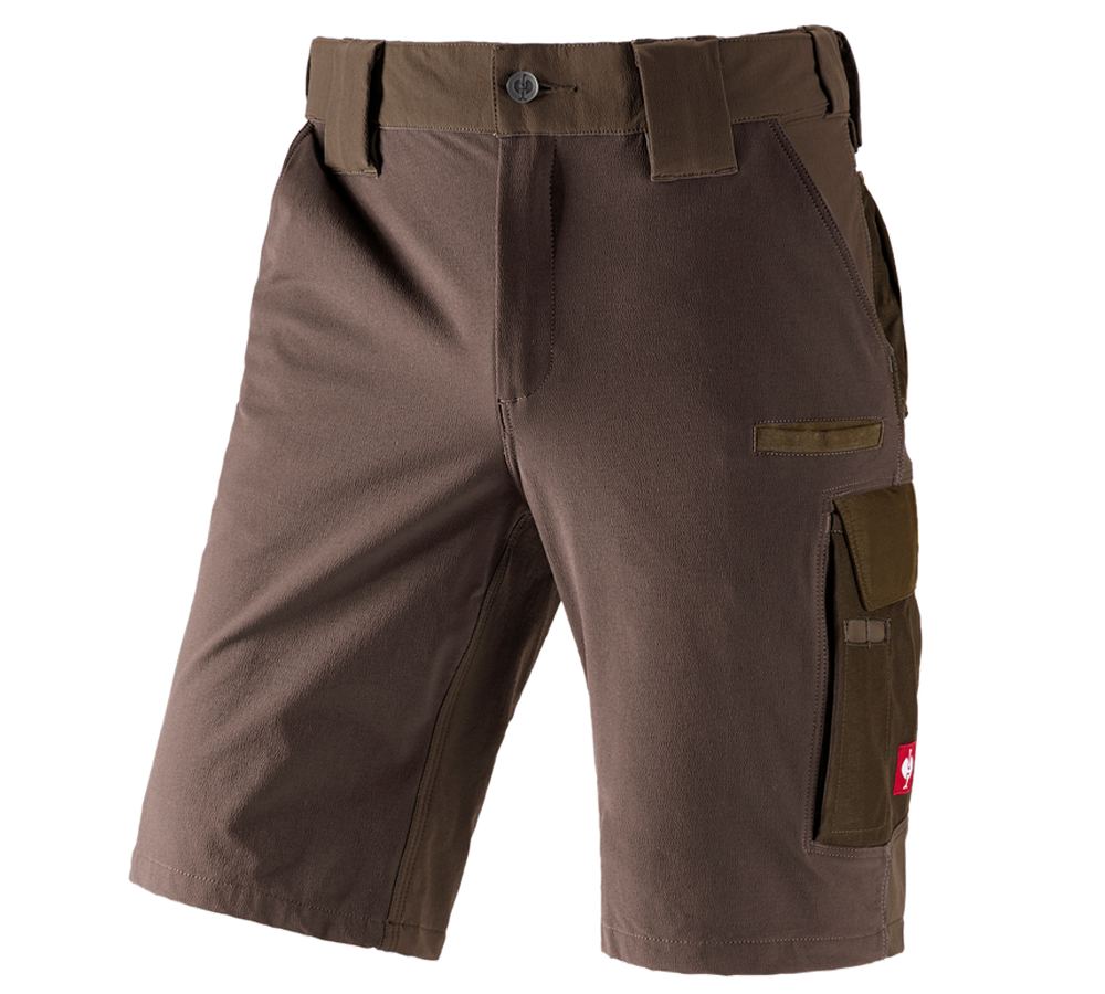 Pracovní kalhoty: Funkční short e.s.dynashield + lískový oříšek/kaštan
