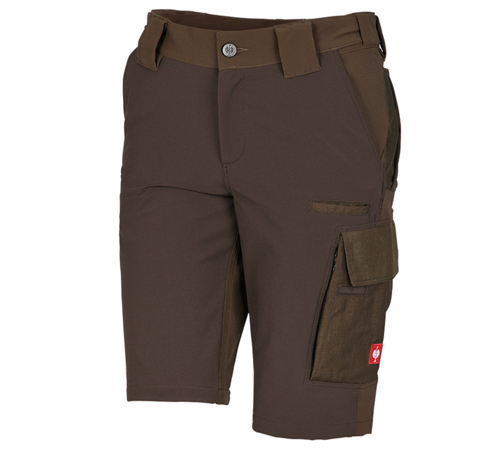 Pracovní kalhoty: Funkční short e.s.dynashield, dámské + lískový oříšek/kaštan