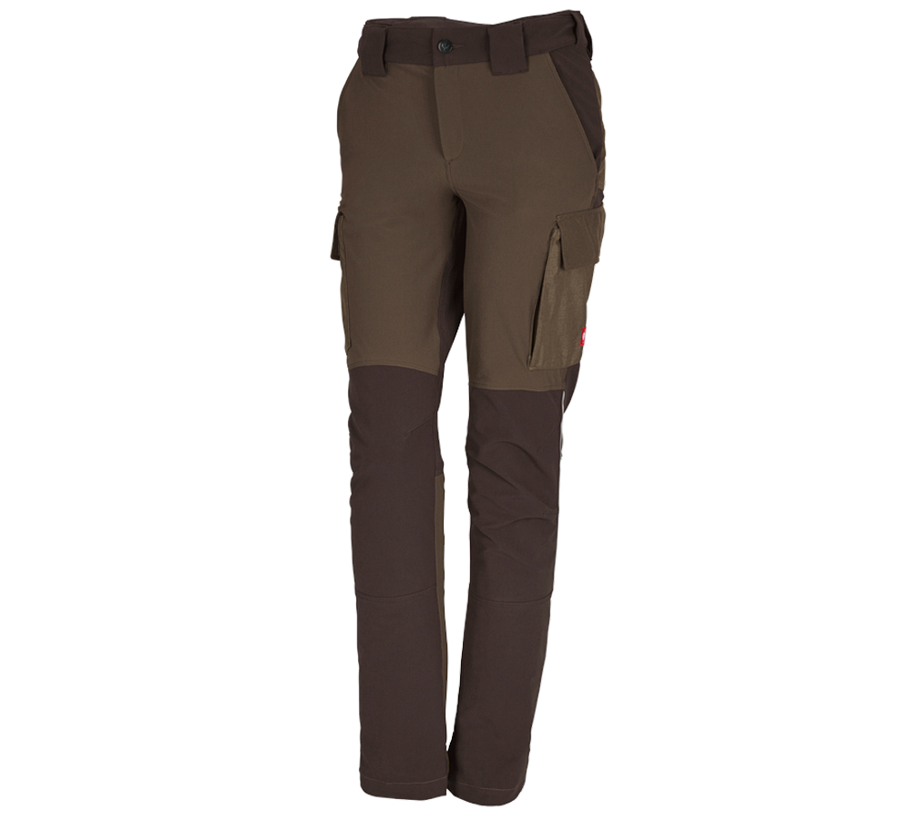 Pracovní kalhoty: Funkční cargo kalhoty e.s.dynashield, dámské + lískový oříšek/kaštan