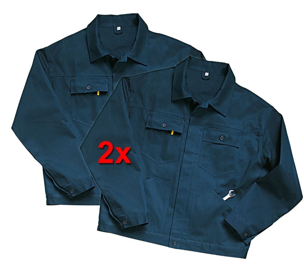 Pracovní bundy: Pracovní bunda Basic, 2 ks v balení + tmavomodrá