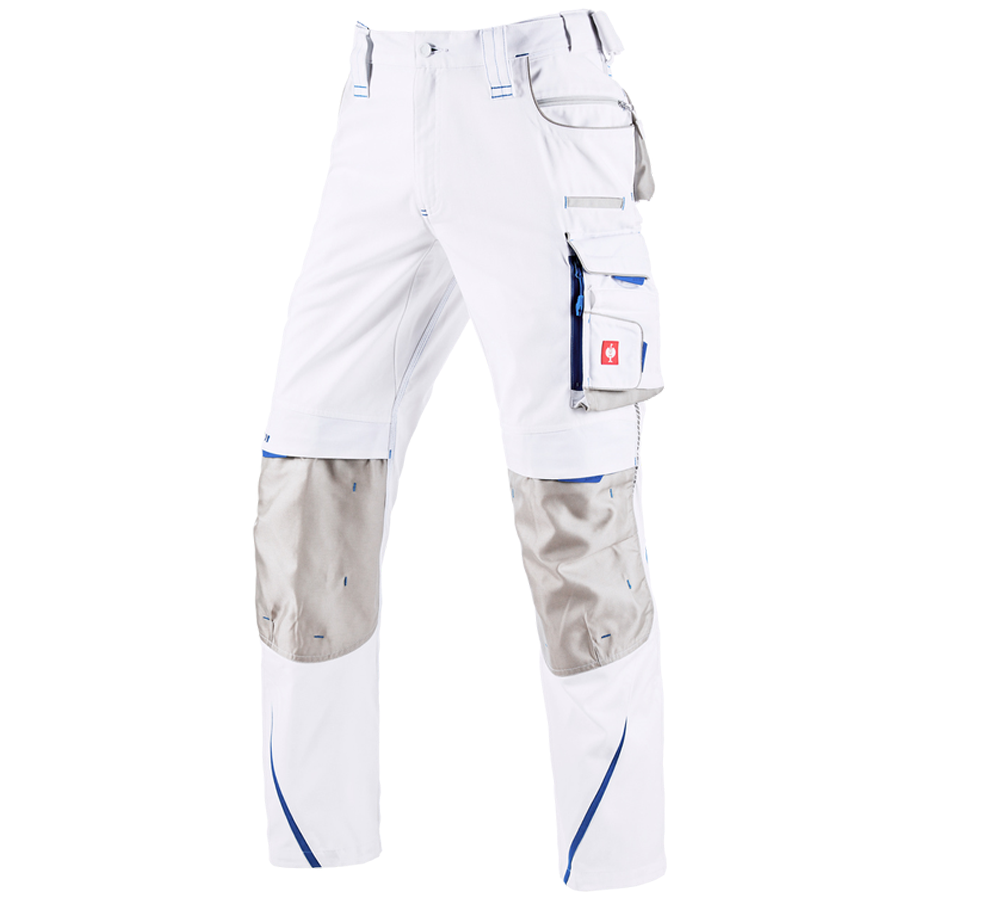 Pracovní kalhoty: Kalhoty e.s.motion 2020 + bílá/enciánově modrá