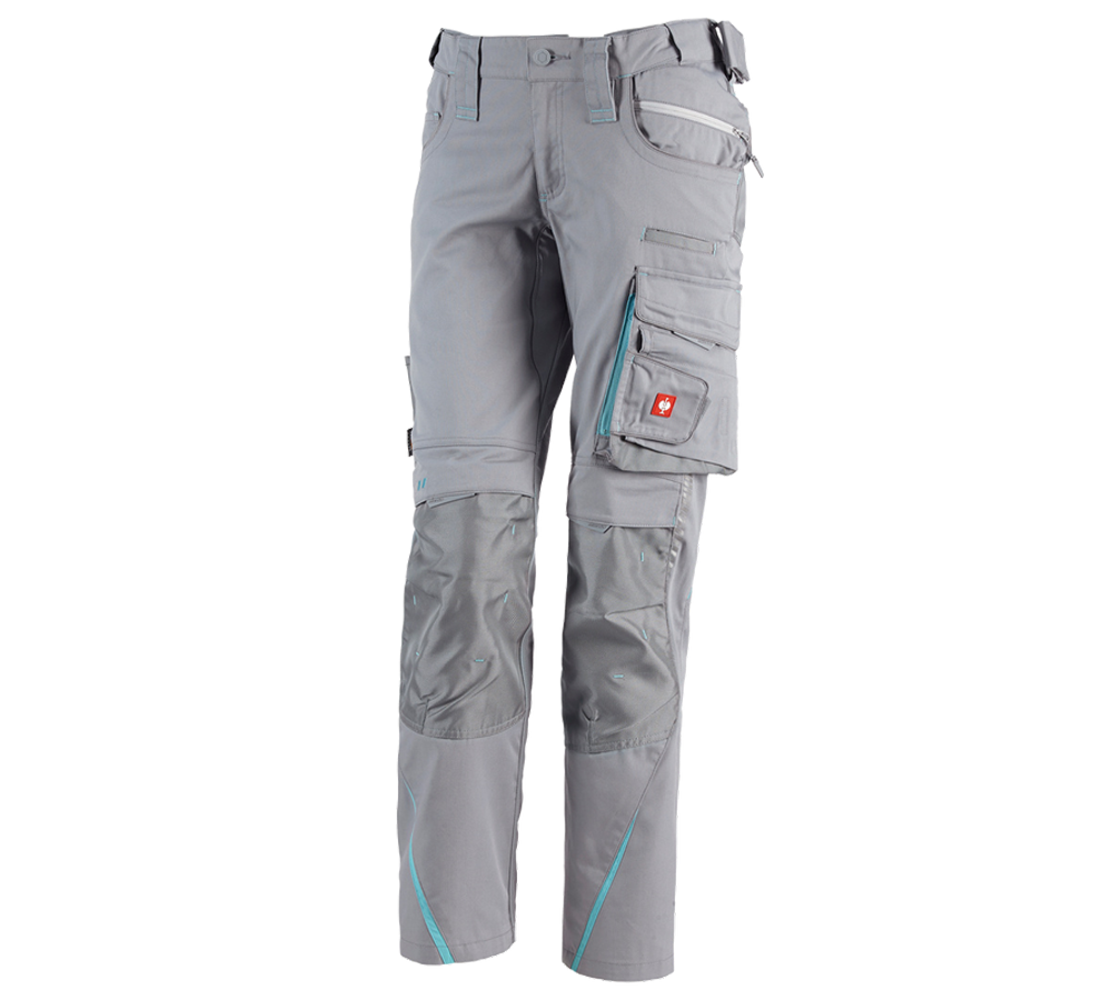 Pracovní kalhoty: Dámské kalhoty e.s.motion 2020 + platinová/modrá capri