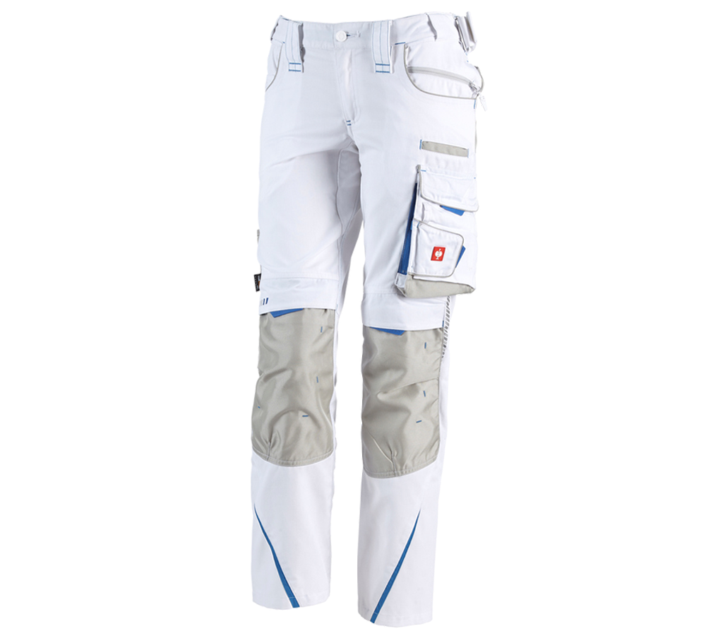 Pracovní kalhoty: Dámské kalhoty e.s.motion 2020 + bílá/enciánově modrá
