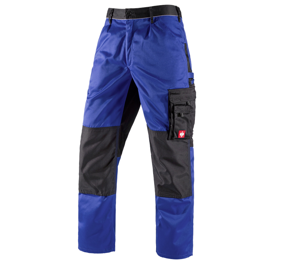 Pracovní kalhoty: Kalhoty do pasu e.s.image + modrá chrpa/černá