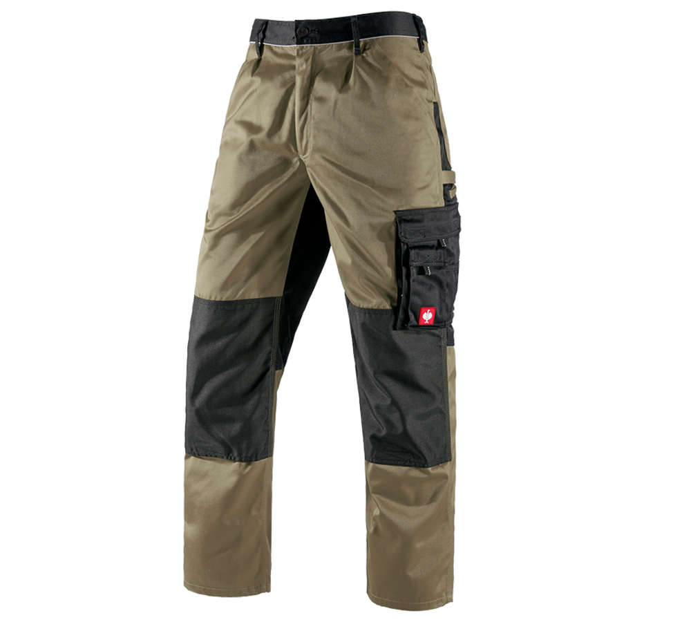 Pracovní kalhoty: Kalhoty do pasu e.s.image + khaki/černá