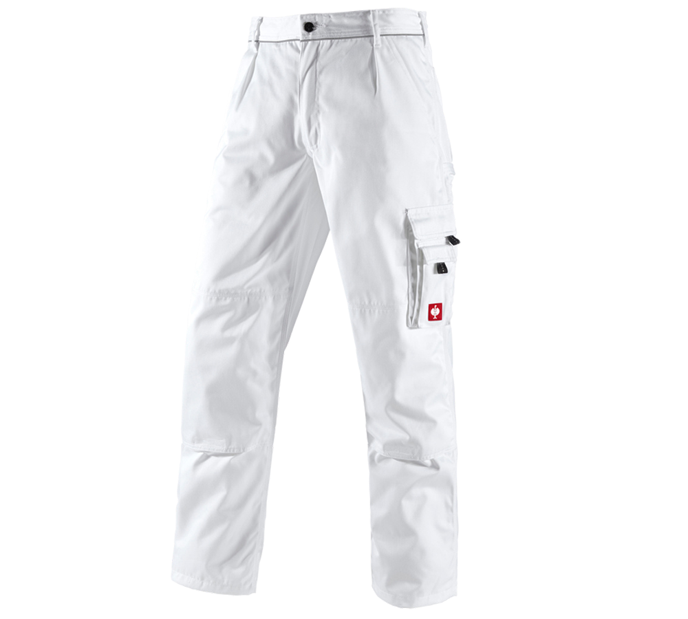Pracovní kalhoty: Kalhoty do pasu e.s.classic + bílá