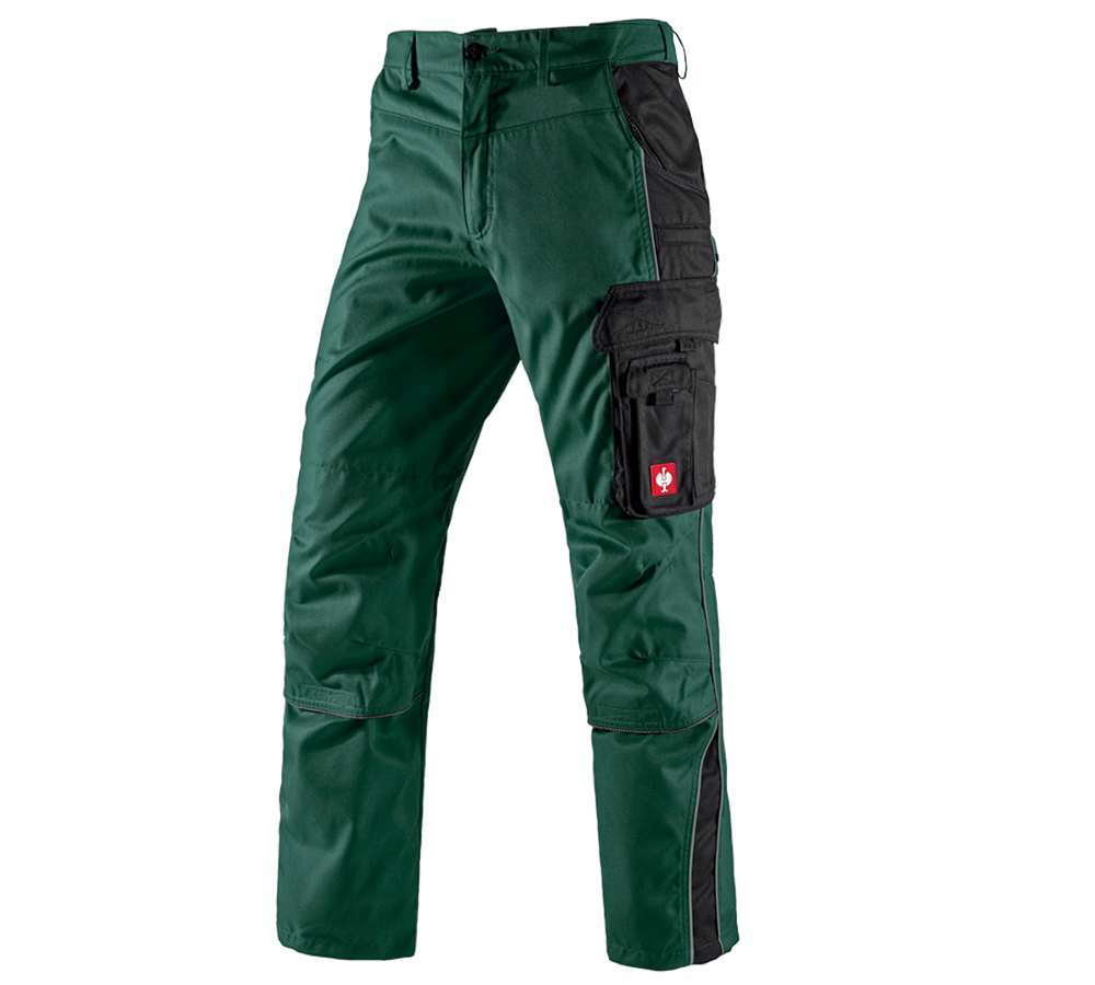Pracovní kalhoty: Kalhoty do pasu e.s.active + zelená/černá