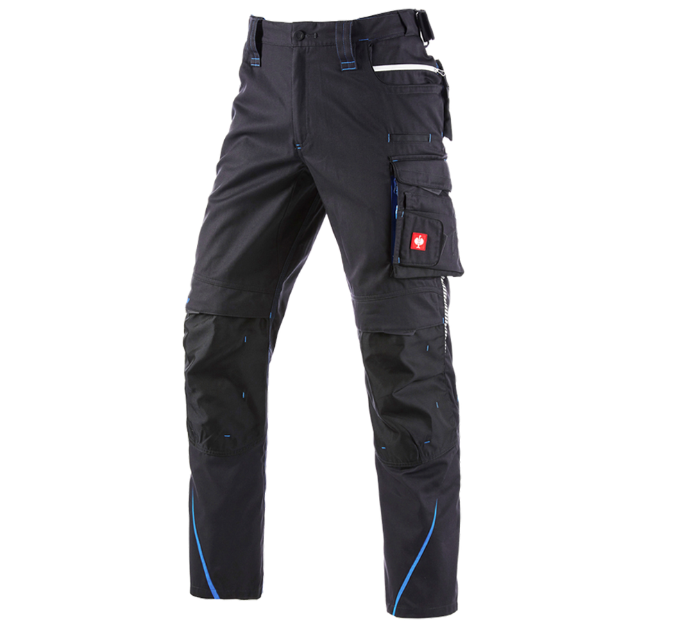 Pracovní kalhoty: Zimní kalhoty do pasu e.s.motion 2020, pánské + grafit/enciánově modrá