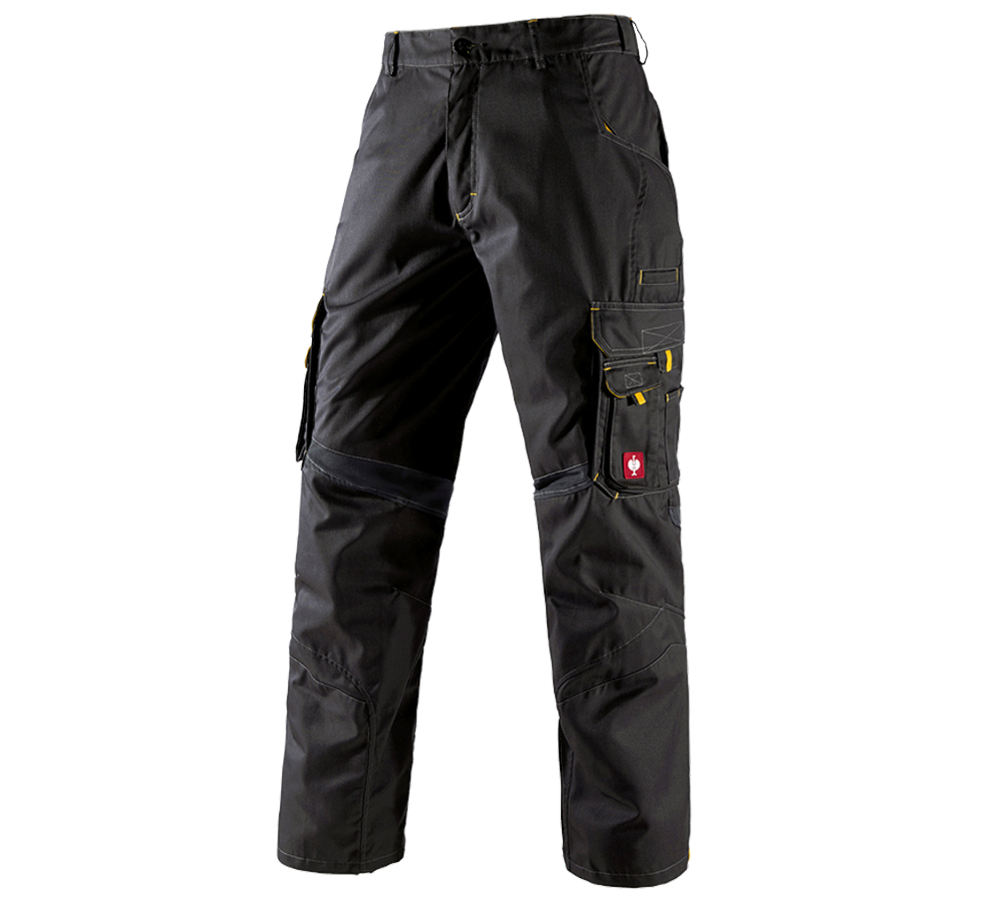 Pracovní kalhoty: Kalhoty do pasu e.s.akzent + černá/žlutá
