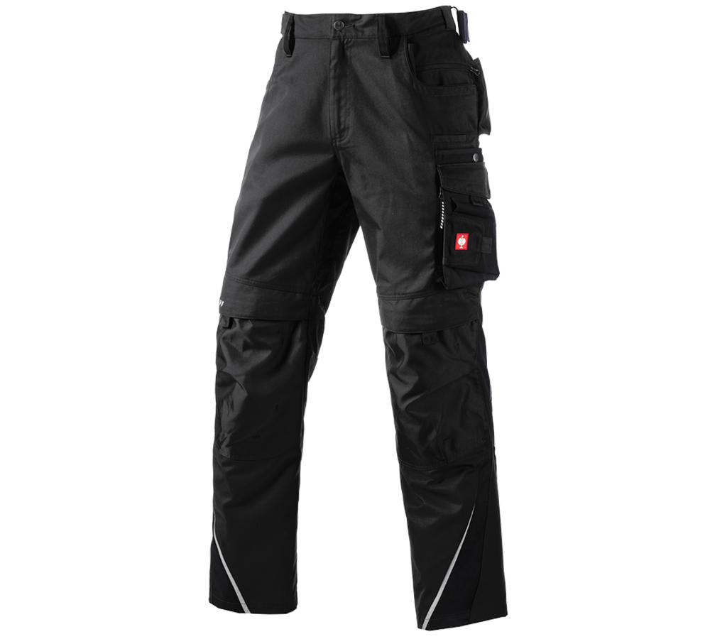 Pracovní kalhoty: Kalhoty do pasu e.s.motion, zimní + černá
