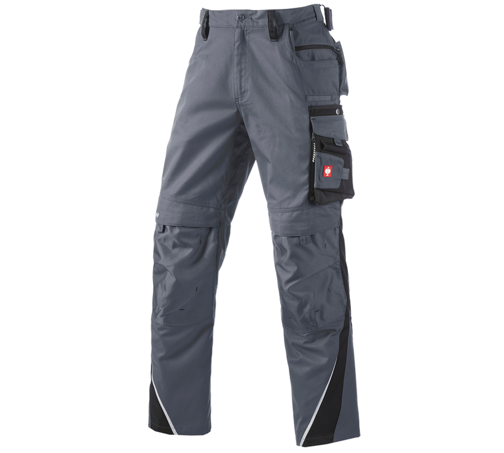 Pracovní kalhoty: Kalhoty do pasu e.s.motion, zimní + šedá/černá