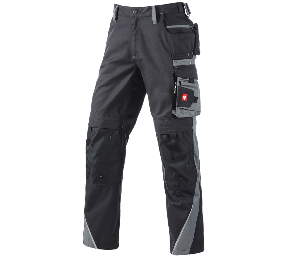 Pracovní kalhoty: Kalhoty do pasu e.s.motion, zimní + grafit/cement