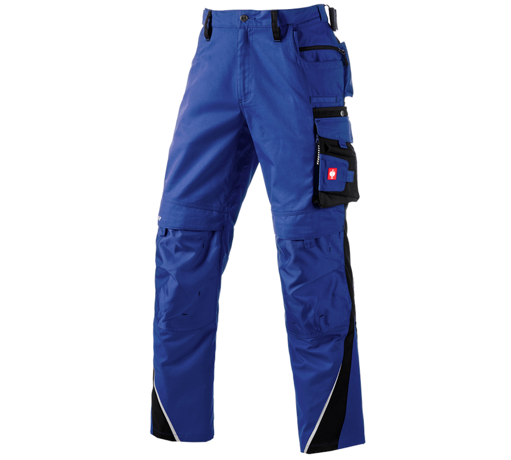 Pracovní kalhoty: Kalhoty do pasu e.s.motion, zimní + modrá chrpa/černá