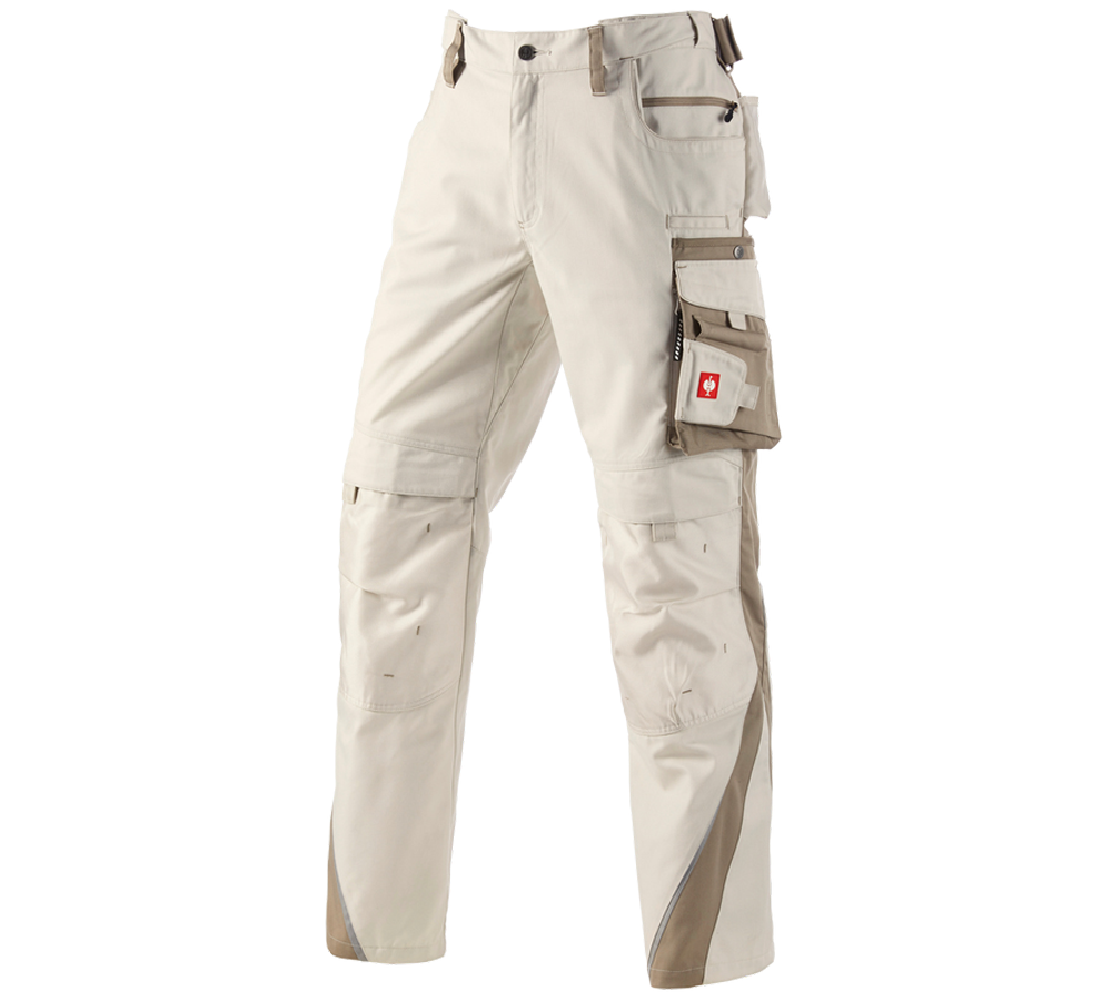 Pracovní kalhoty: Kalhoty do pasu e.s.motion + sádra/jíl