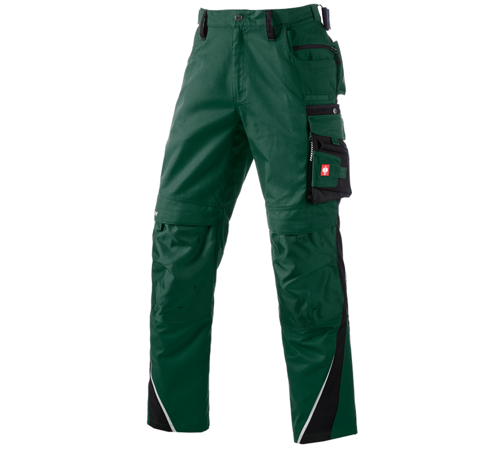 Pracovní kalhoty: Kalhoty do pasu e.s.motion + zelená/černá