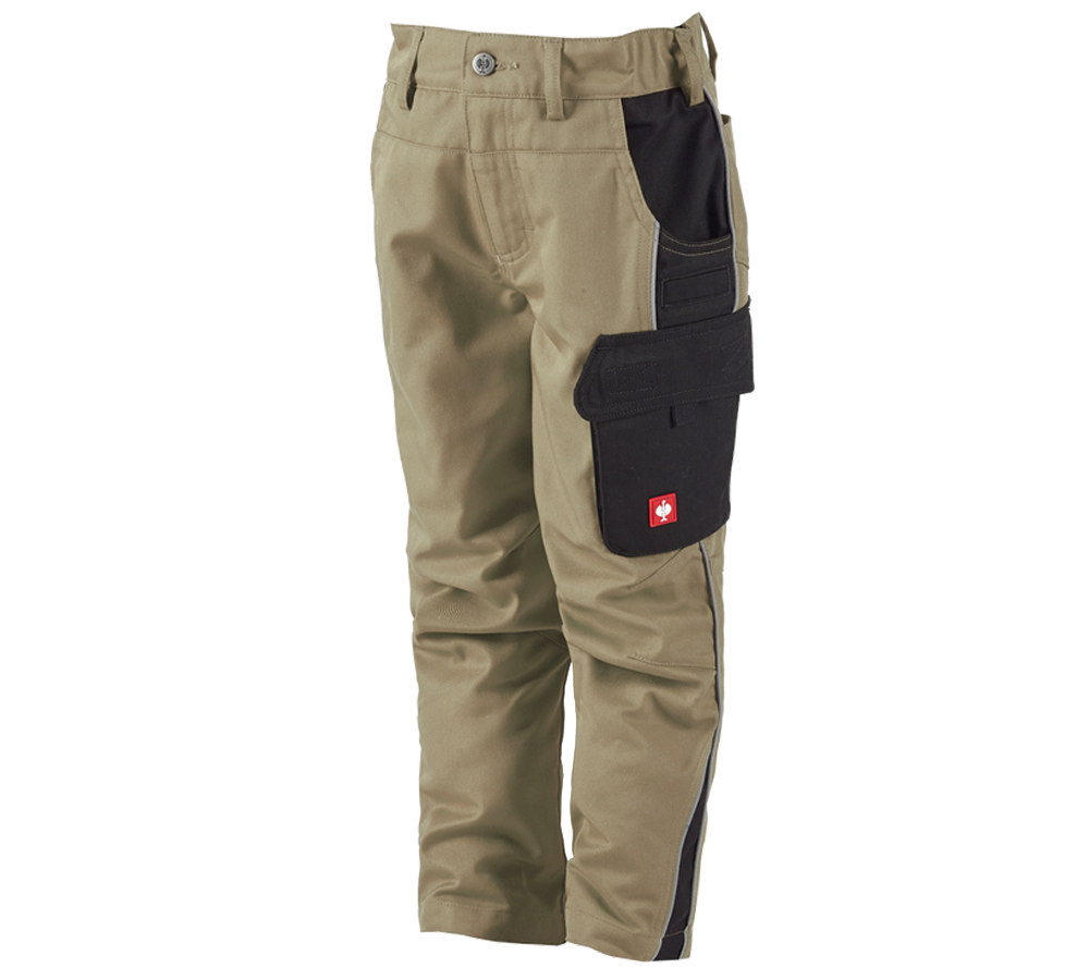 Kalhoty: Dětské kalhoty do pasu e.s.active + khaki/černá