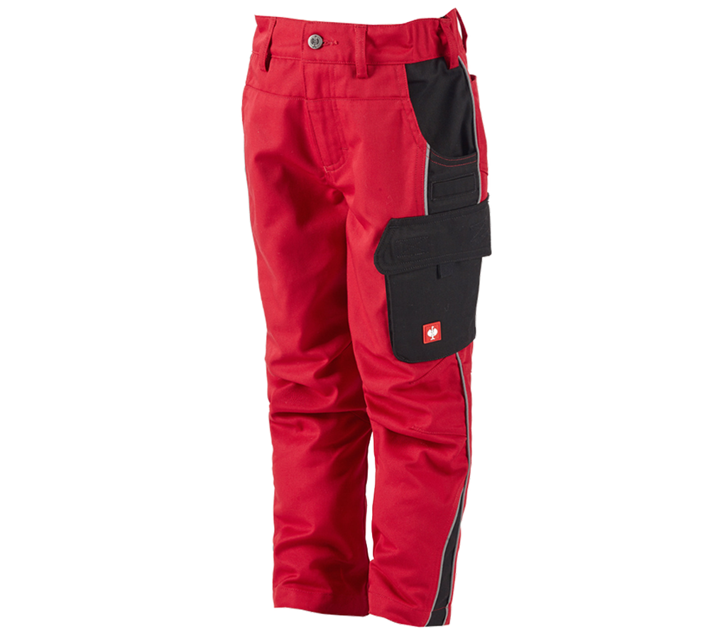 Kalhoty: Dětské kalhoty do pasu e.s.active + červená/černá