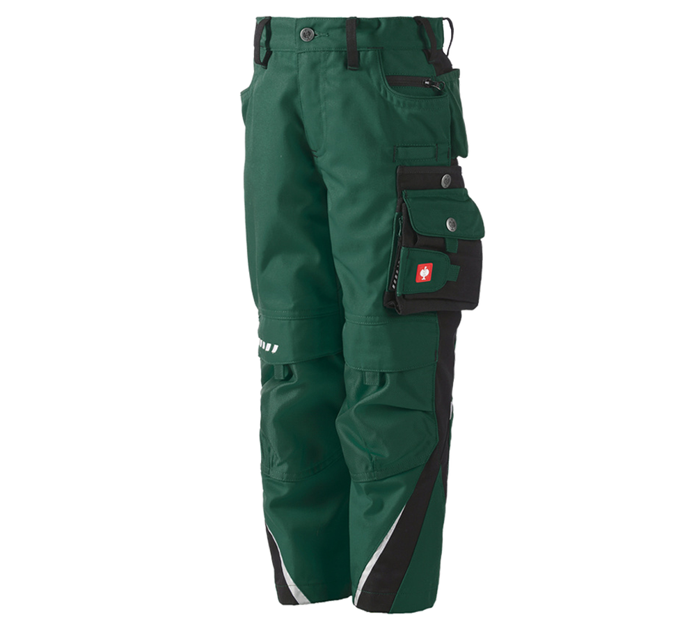 Kalhoty: Dětská kalhoty do pasu e.s.motion + zelená/černá