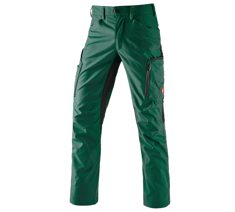 Pracovní kalhoty: Kalhoty do pasu e.s.vision, pánská + zelená/černá