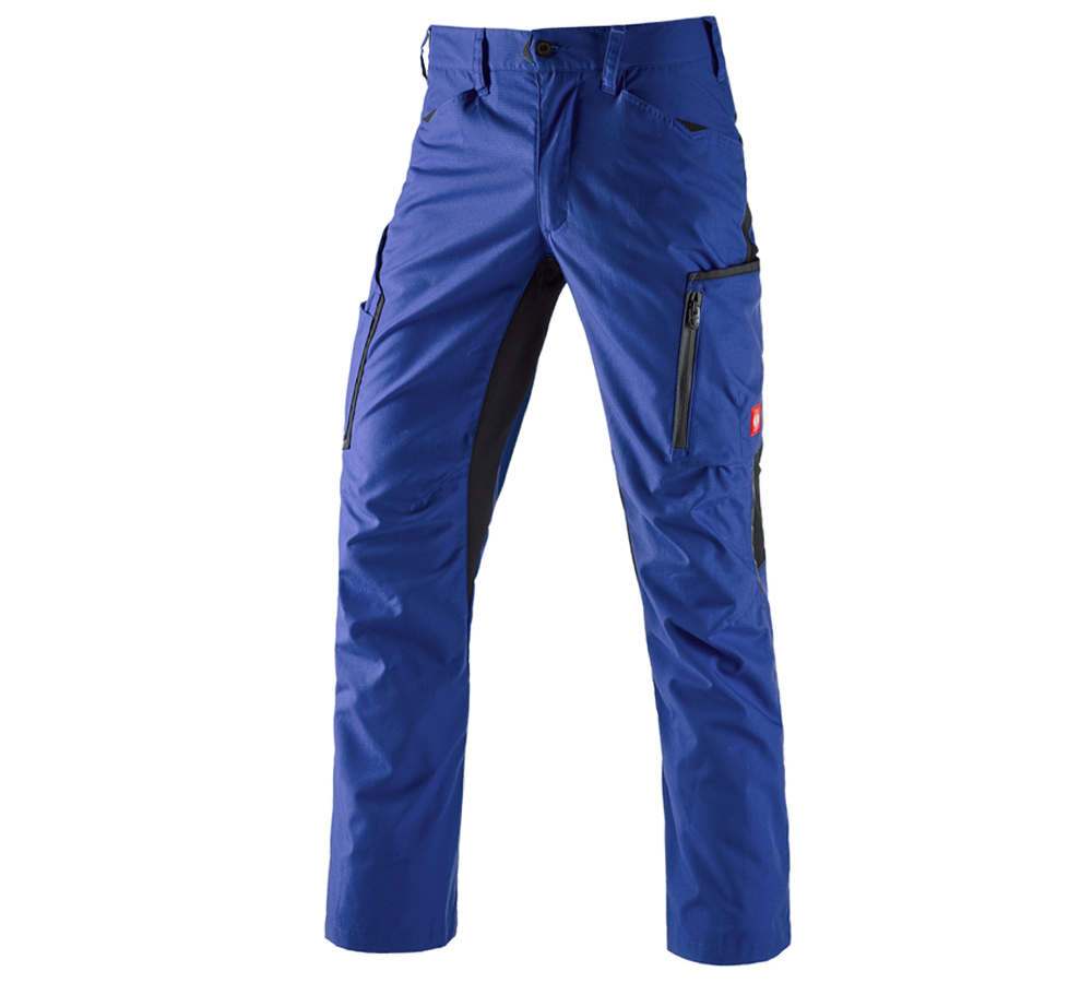 Pracovní kalhoty: Kalhoty do pasu e.s.vision, pánská + modrá chrpa/černá