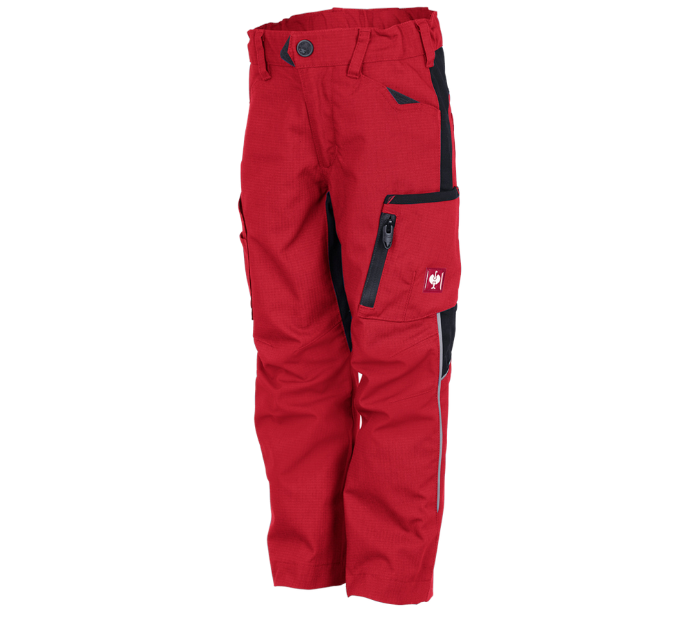 Chlad: Zimní kalhoty do pasu e.s.vision, dětská + červená/černá