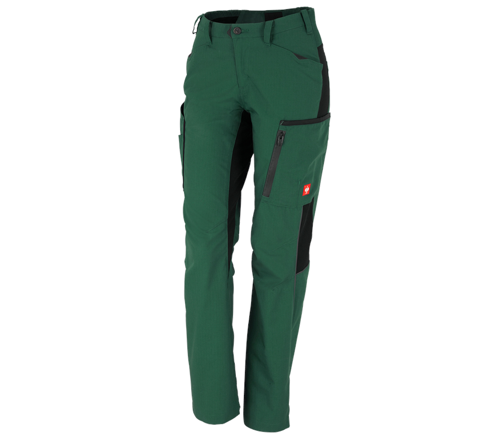 Chlad: Dámské zimní kalhoty e.s.vision + zelená/černá