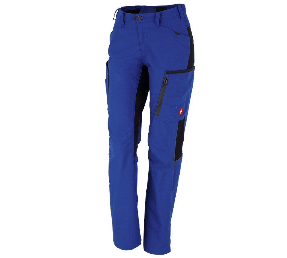 Chlad: Dámské zimní kalhoty e.s.vision + modrá chrpa/černá