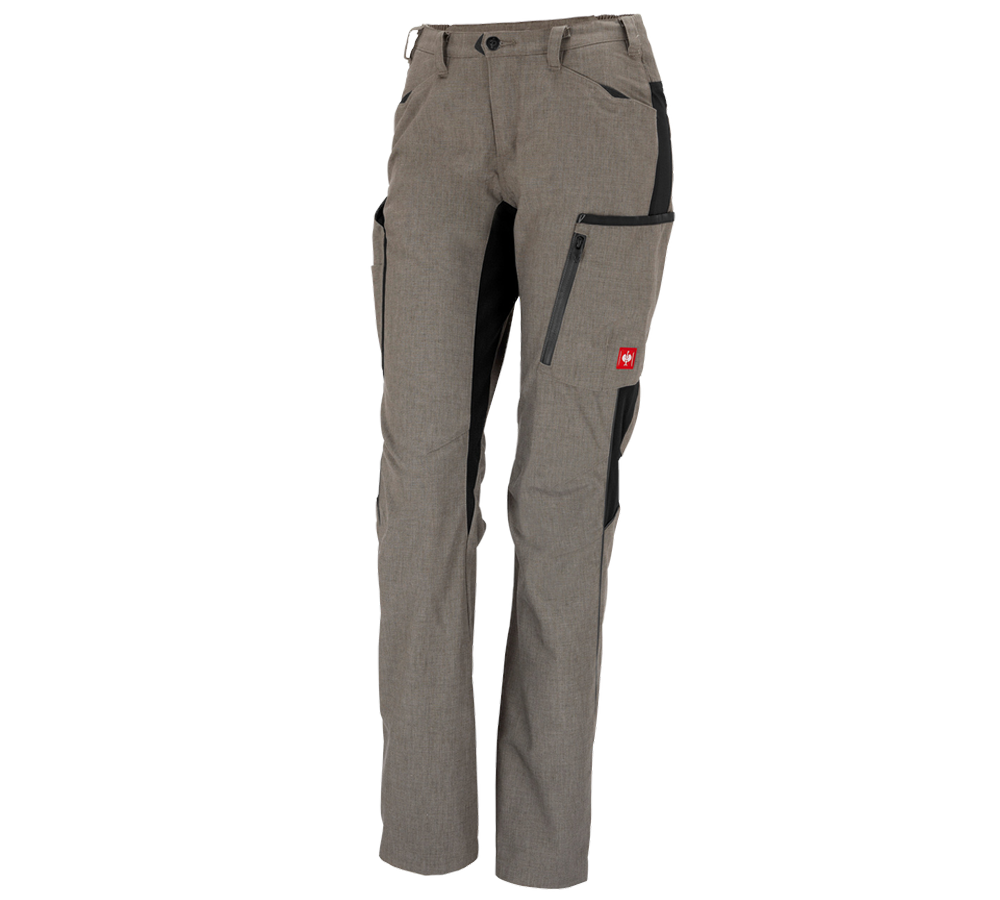 Pracovní kalhoty: Dámské zimní kalhoty e.s.vision + kámen melange/černá