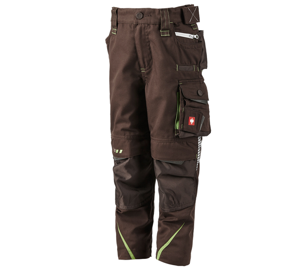 Kalhoty: Zimní kalhoty do pasu e.s.motion 2020, dětská + kaštan/mořská zelená