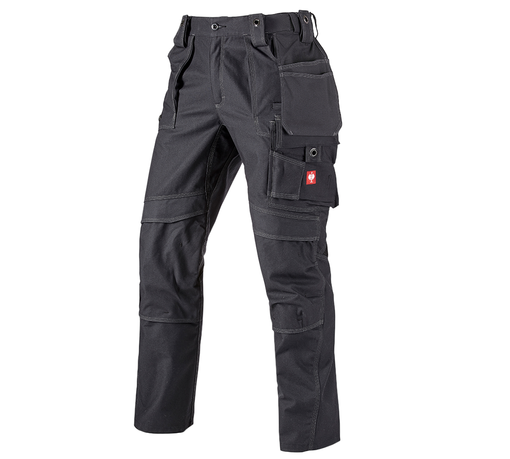 Pracovní kalhoty: Kalhoty do pasu e.s.roughtough tool-pouch + černá