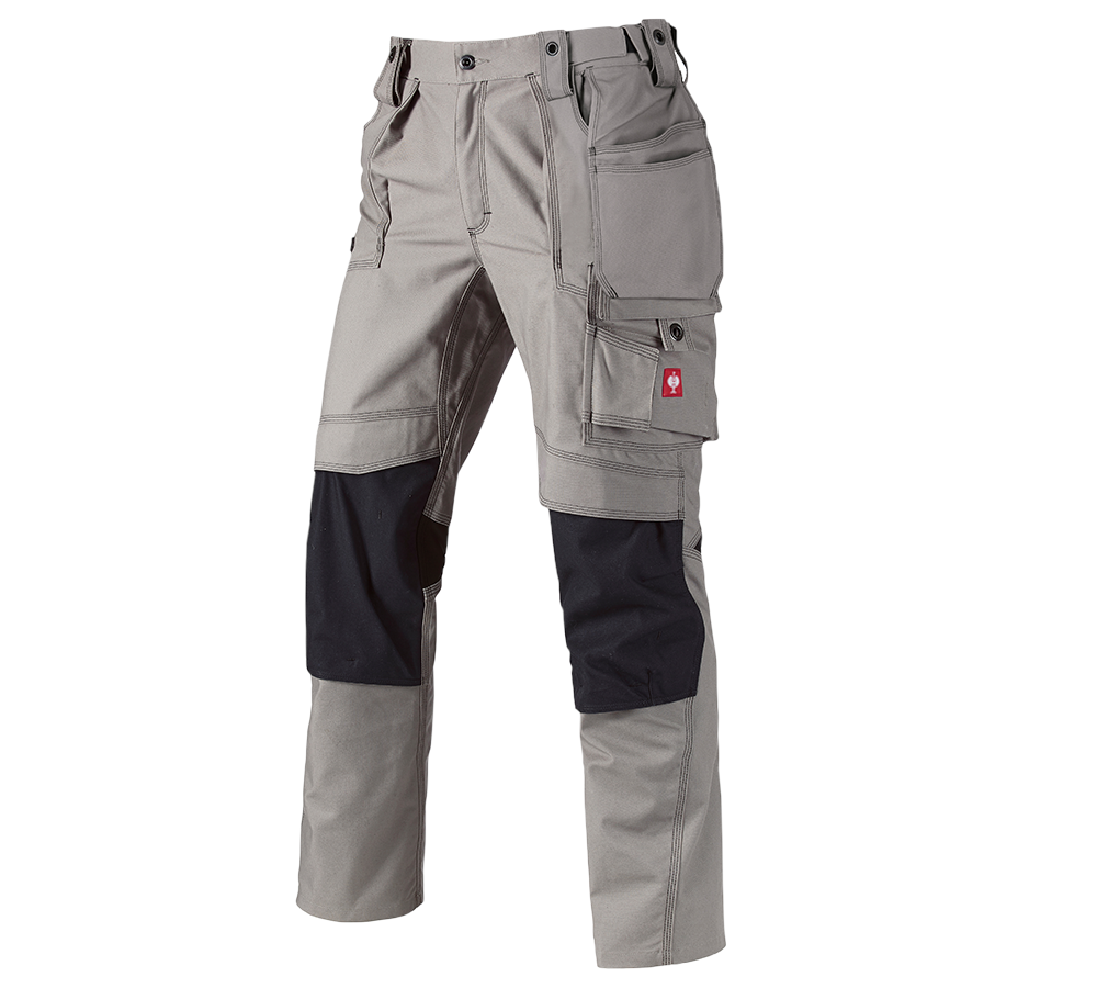 Pracovní kalhoty: Kalhoty do pasu e.s.roughtough tool-pouch + popelavá