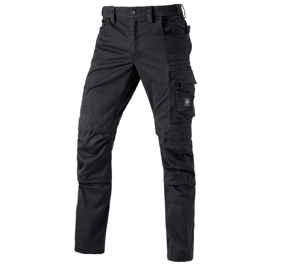 Pracovní kalhoty: Kalhoty do pasu e.s.motion ten + oxidově černá