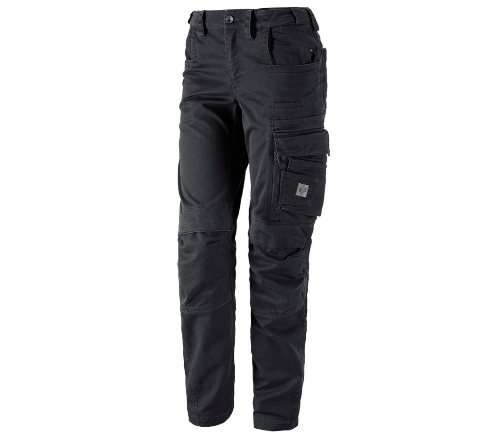 Pracovní kalhoty: Kalhoty do pasu e.s.motion ten, dámská + oxidově černá